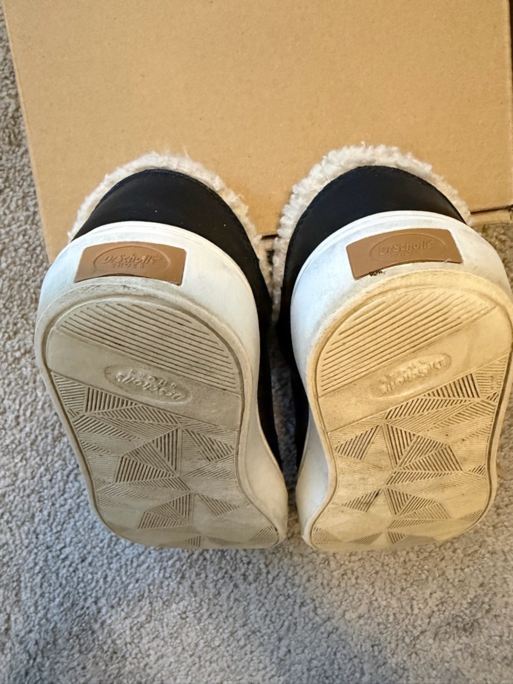Dr Scholls Now Cozy sneaker black and cream size 7 - Picture 5 of 9